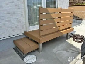 家事が捗るウッドデッキ[施工後]