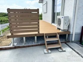 ご家族が安心してお庭に出られるウッドデッキの設置工事