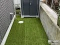 人工芝を敷設し緑豊かでローメンテナンスなお庭リフォーム工事