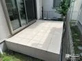 お子様も大人も楽しめるジャストサイズのタイルテラス