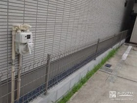 圧迫感のないメッシュフェンス[施工後]