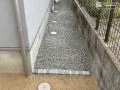 雑草対策した犬走り