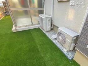 キッズスペースにおすすめな人工芝のお庭工事