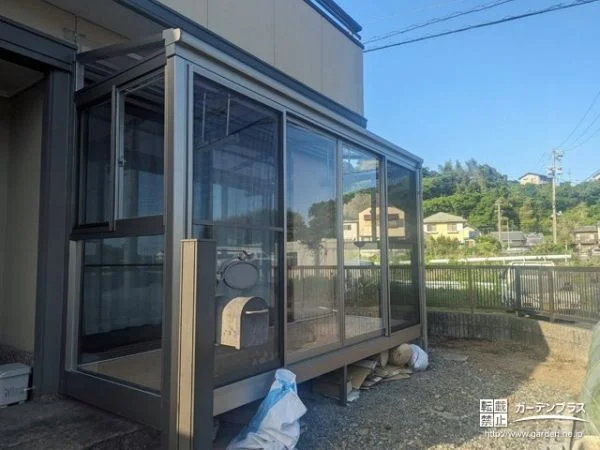 No.23442 素足のまま洗濯物を干せる快適な家事空間のテラス囲い設置工事[施工後]