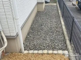 防犯対策にも効果的な砂利[施工後]