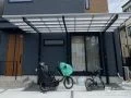 雨の日もお子とのお出かけがスムーズなサイクルポート設置工事