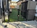 メッシュタイプので見通しの良い門扉