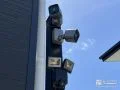 角柱に防犯カメラを設置