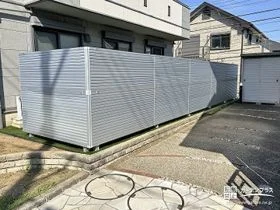 目隠し率100％のフェンス[施工後]