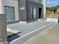 土留めで有効面積を増やしたお庭