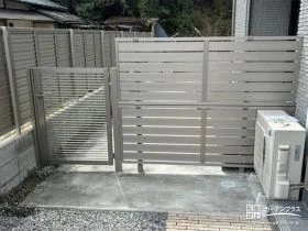 圧迫感のない門扉とフェンス[施工後]