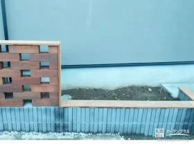 土留めをコンクリートブロックで施工[施工後]