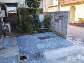 大切なお花や植木は残しつつ門周りをすっきりさせたお庭工事