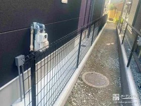 敷地境界を明確にするメッシュフェンス[施工後]