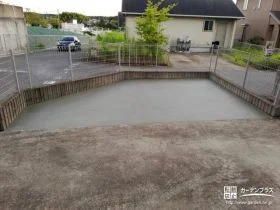 駐車スペースにコンクリートを打設してお車を停めやすく[施工後]