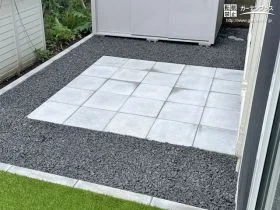 ＢＢＱを楽しめるインターロッキングテラス[施工後]