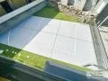 バスケットコートにもなっている駐車スペース