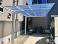 夏場も車内を涼しく保つ洗練された印象のカーポート設置工事