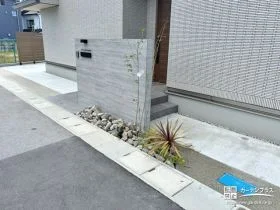 高級感漂うタイル門柱が住まいの格を一層引き立てる新築外構