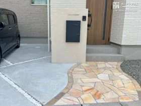 ナチュラルでやわらかい雰囲気の門まわり[施工後]