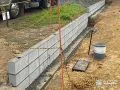 敷地境界のブロック塀としてのコンクリートブロック積み工事