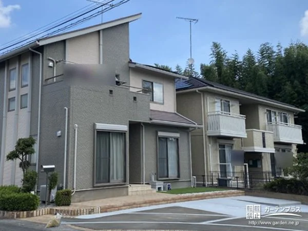 植栽をシンプルにしてローメンテナンスに仕上げたファサード工事