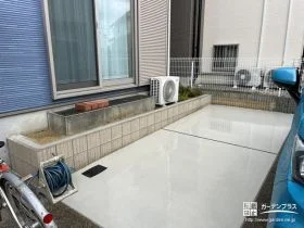 植栽スペースとして使える土留め[施工後]