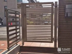玄関前のセキュリティ性を高める門扉の設置工事