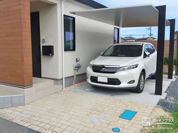 可愛らしい雰囲気のお住まいに似合うナチュラルテイストの外構工事