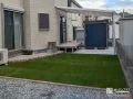 人工芝と土間コンクリートを使い分けて快適なお庭リフォーム工事