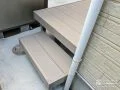 ウッドデッキのステップ