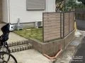 天然芝が心地よいお庭でお子様が安心して遊べるフェンス設置工事