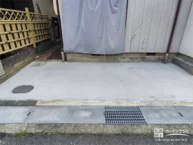 花壇を撤去し水はけ良い駐車スペースに作り替えたリフォーム工事