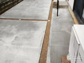 凸凹がなく平らで水はけが良いお子様が遊ぶのにも快適なお庭工事
