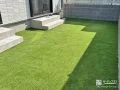 キッズスペースとして活躍する人工芝のお庭