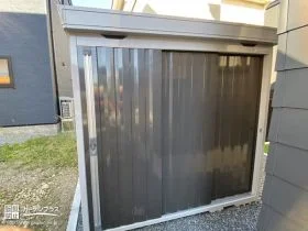 収納物を安心して収納できる物置[施工後]
