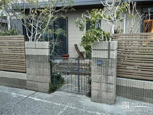 2種類のデザインを使い分け快適に目隠しをするフェンス設置工事