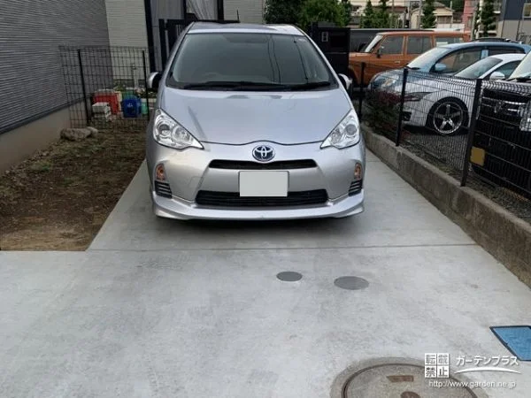 駐車スペースとアプローチを整備し防犯性と利便性を向上した工事