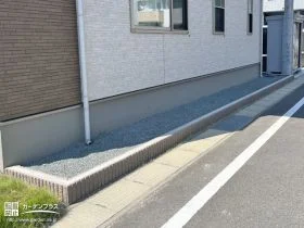 建物周りを守るおしゃれな土留め[施工後]