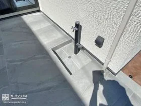 デッキ上の利便性を高める立水栓[施工後]