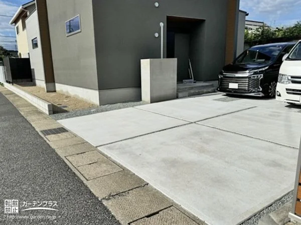 これから先DIYしやすいよう基盤をつくった新築外構