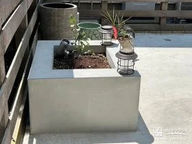 四角形が可愛らしい花壇[施工後]