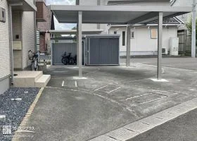 お車も自転車も快適に駐車できる空間へ[施工後]