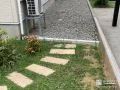 犬走りを砂利敷きにして快適に