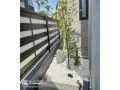 アート作品のように空間を切り取る植栽スペース
