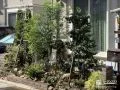 植栽スペースに目隠し効果をプラス