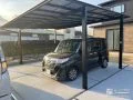 真夏の車内温度の上昇を防ぐカーポート