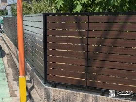 落ち葉の掃除が大変な生垣をフェンスに取り替えたリフォーム工事