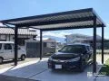 頑丈なカーポートと優しいR型テラス屋根で生活を快適にした工事
