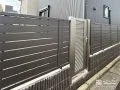 目隠しフェンスと施錠可能な門扉で防犯性を向上したお庭周り工事